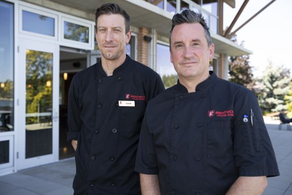 Sous Chef Conrad Davies and Chef Scott Sanderson