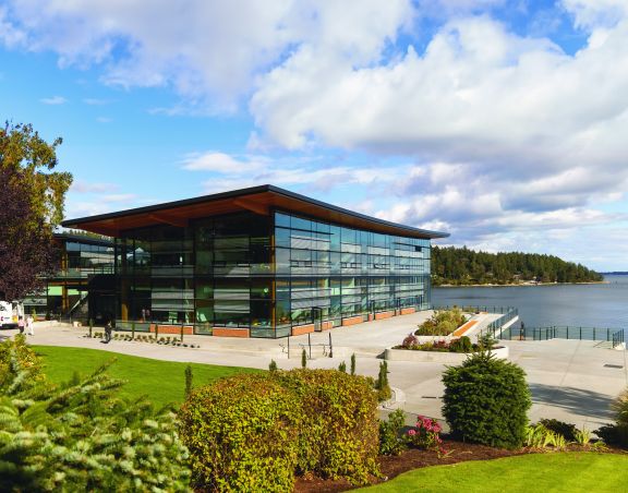 Private school ocean front academic building